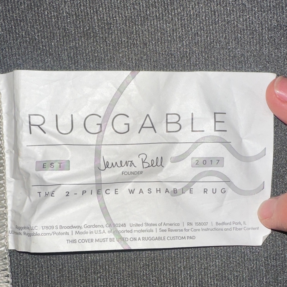 Ruggable 3’ x 5’ Geometric Rug - Picture 3 of 4